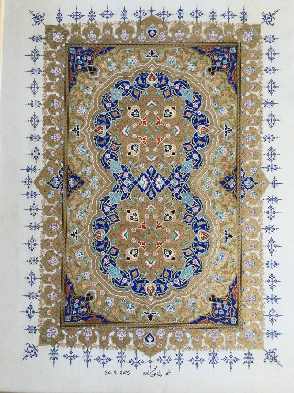تذهیب ۱۳، اثر شهرزاد محمدزاده